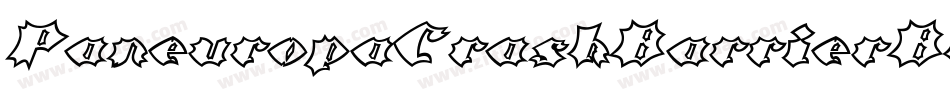 PaneuropaCrashBarrierBlack-OM6O字体转换