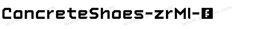 ConcreteShoes-zrMl字体转换