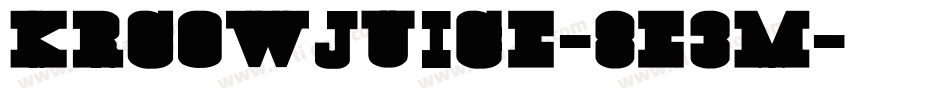 KrCowJuice-8e3M字体转换
