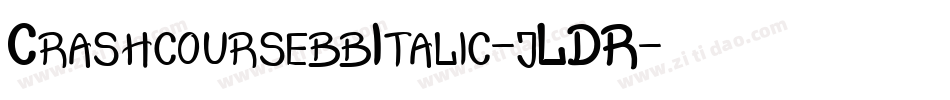 CrashcoursebbItalic-jLDR字体转换