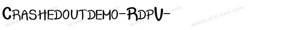 Crashedoutdemo-RdpV字体转换