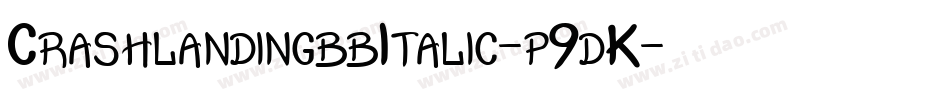 CrashlandingbbItalic-p9dK字体转换