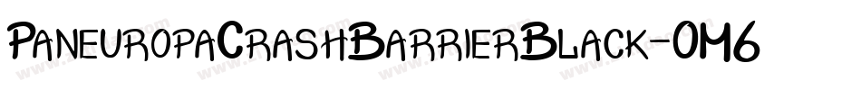 PaneuropaCrashBarrierBlack-OM6O字体转换