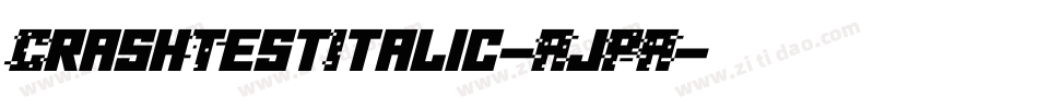 CrashTestItalic-AjPA字体转换