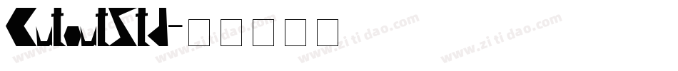 CutoutStd字体转换