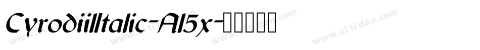CyrodiilItalic-Al5x字体转换