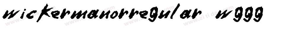 WickermanorRegular-WGGG字体转换