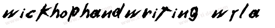WickhopHandwriting-WYlA字体转换