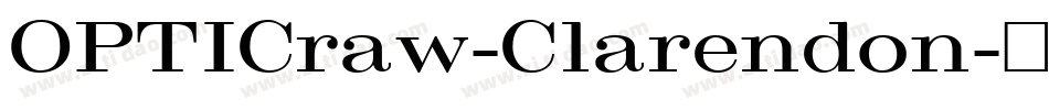 OPTICraw-Clarendon字体转换