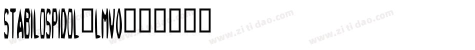 StabiloSpidol-lMv0字体转换