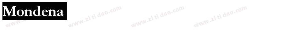 Mondena字体转换