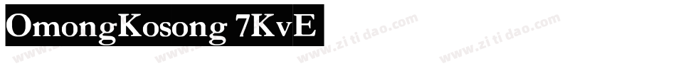OmongKosong-7KvE字体转换