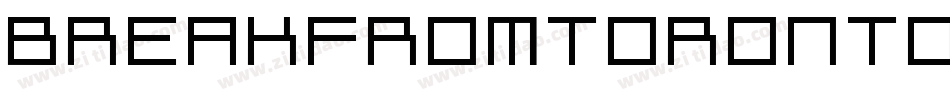 Breakfromtoronto-18de字体转换