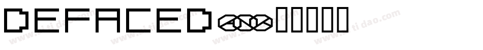 deFaced字体转换