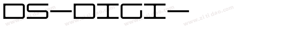 DS-DIGI字体转换