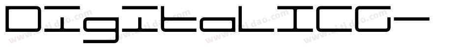 DigitalICG字体转换