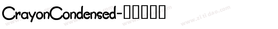 CrayonCondensed字体转换