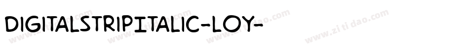 DigitalstripItalic-l0y字体转换