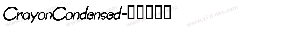 CrayonCondensed字体转换