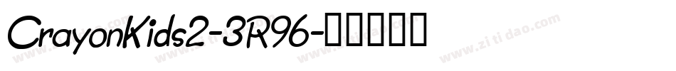 CrayonKids2-3R96字体转换