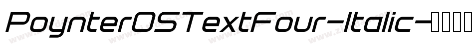 PoynterOSTextFour-Italic字体转换