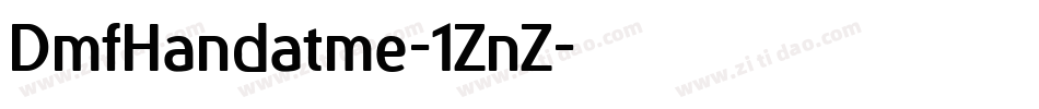 DmfHandatme-1ZnZ字体转换