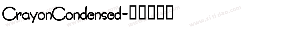 CrayonCondensed字体转换