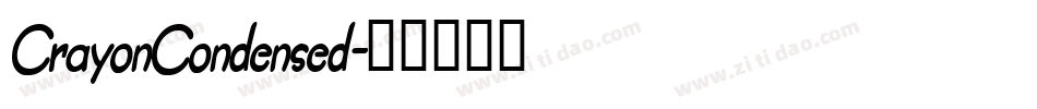 CrayonCondensed字体转换