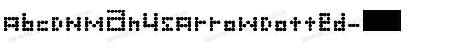 AbcDNManusArrowDotted字体转换