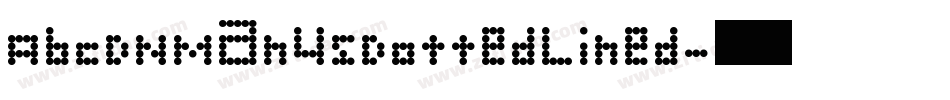 AbcDNManusDottedLined字体转换