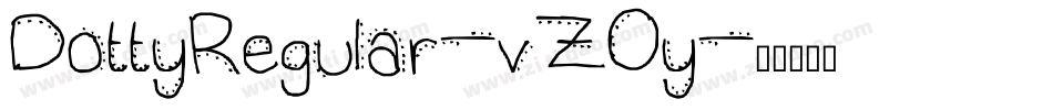 DottyRegular-vZOy字体转换
