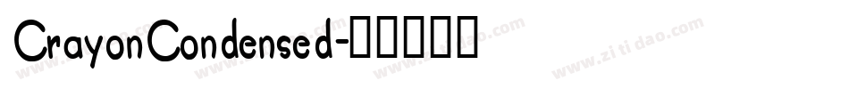 CrayonCondensed字体转换
