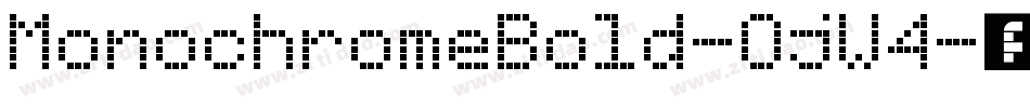 MonochromeBold-OjW4字体转换
