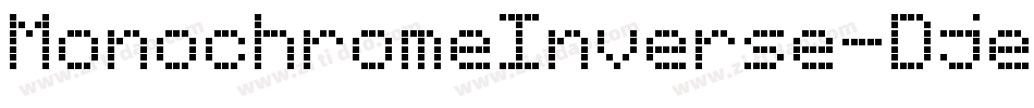MonochromeInverse-DjeW字体转换