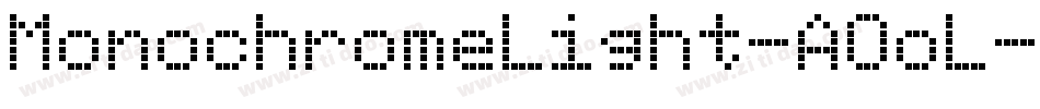 MonochromeLight-AOoL字体转换