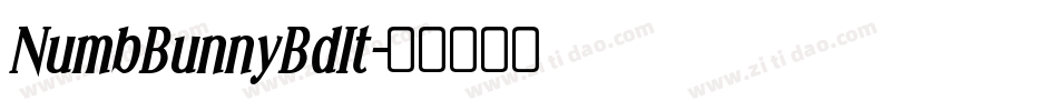 NumbBunnyBdIt字体转换