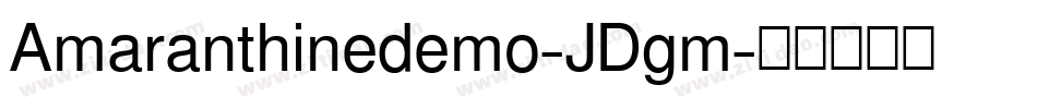 Amaranthinedemo-JDgm字体转换