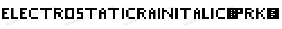 ElectroStaticRainItalic-dPRK字体转换