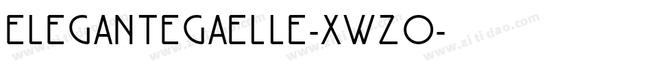 Elegantegaelle-xwZO字体转换
