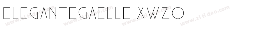 Elegantegaelle-xwZO字体转换