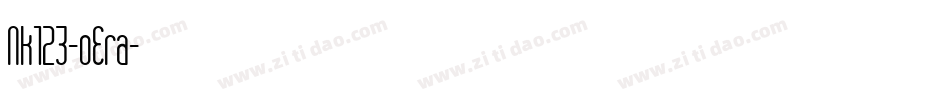 Nk123-oEra字体转换