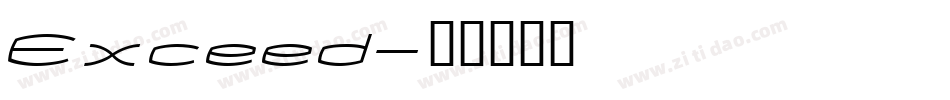 Exceed字体转换