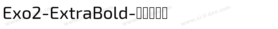 Exo2-ExtraBold字体转换