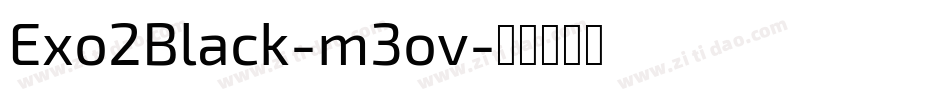 Exo2Black-m3ov字体转换