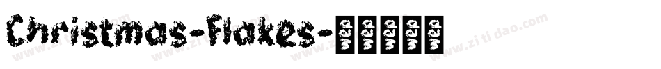 Christmas-Flakes字体转换