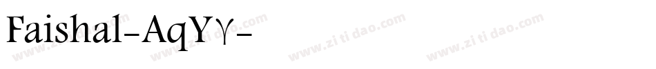 Faishal-AqY7字体转换