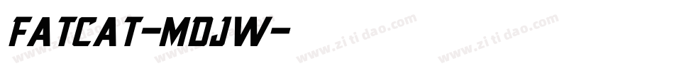 Fatcat-MdJw字体转换