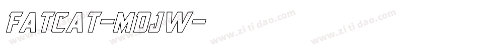 Fatcat-MdJw字体转换