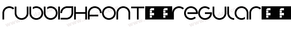 RubbishFont2-Regular字体转换