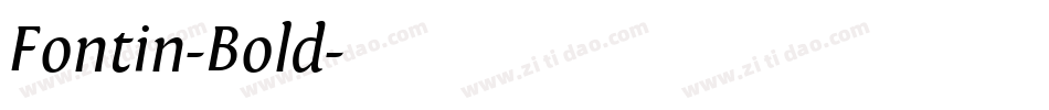Fontin-Bold字体转换